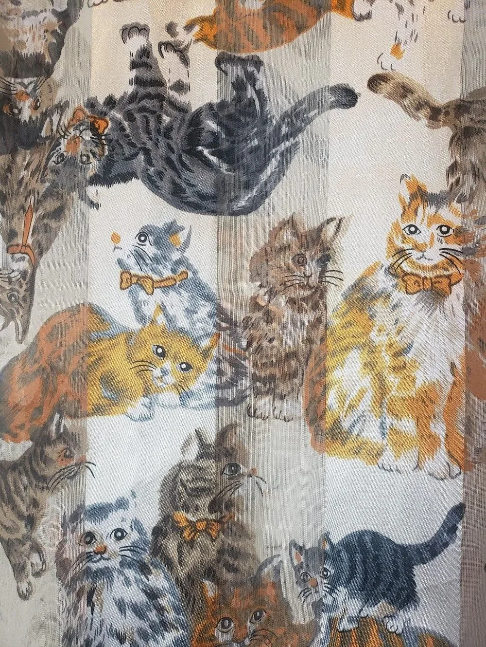 SHEER & SATIN Cats Lightweight Scarf